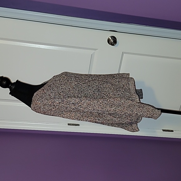 Express Women's Knit Cut Out Back Oversized Sweater - Multicolor Sz: S - Picture 5 of 6